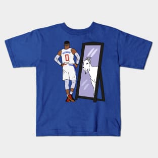 Russell Westbrook Mirror GOAT (Clippers) Kids T-Shirt